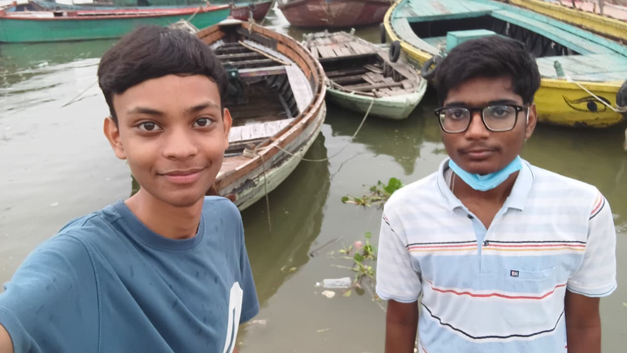 Rishi & Adarsh on-site during prototype field testing